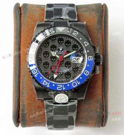 Swiss Best 1-1 Rolex GMT Master II REVENGE Matte Black 904L Watch Swiss 3285 Movement